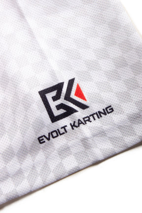 PMC X Evolt Karting Racing Jersey White