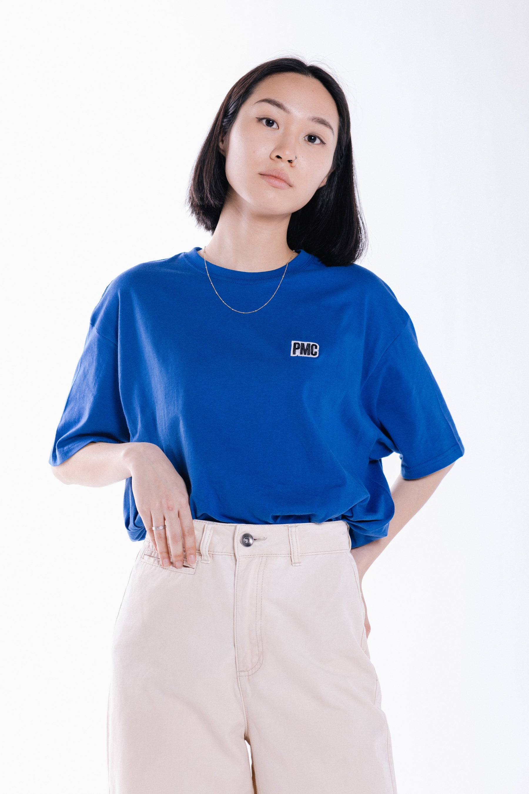 Everyday Strike Logo Embroidered Patch Tee Royal Blue