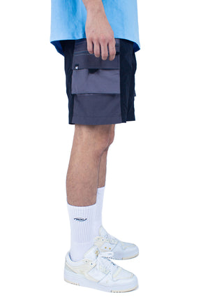 Utility Panel Shorts Black