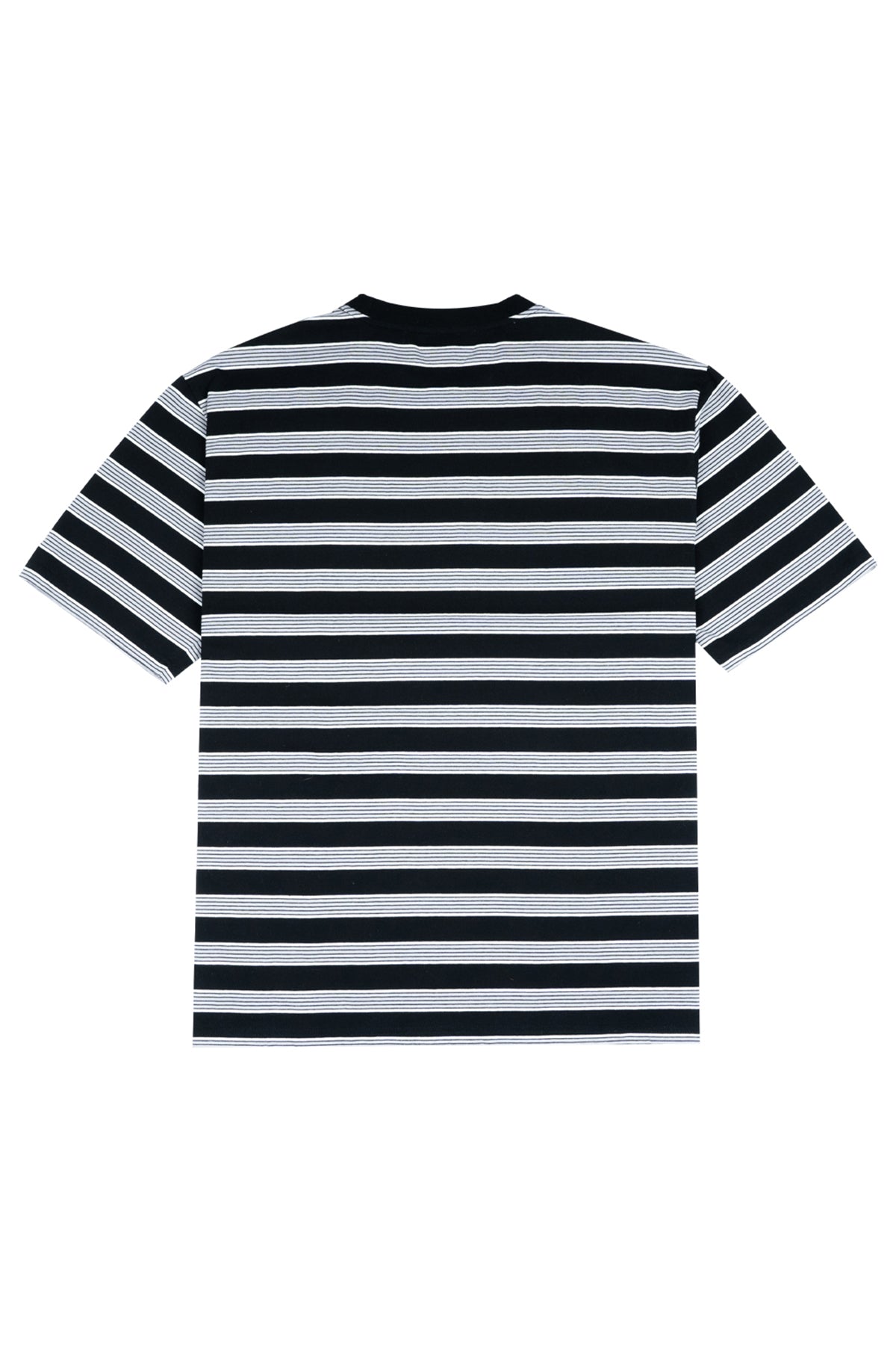 Swift Logo Striped Pocket Oversized Tee Midnight