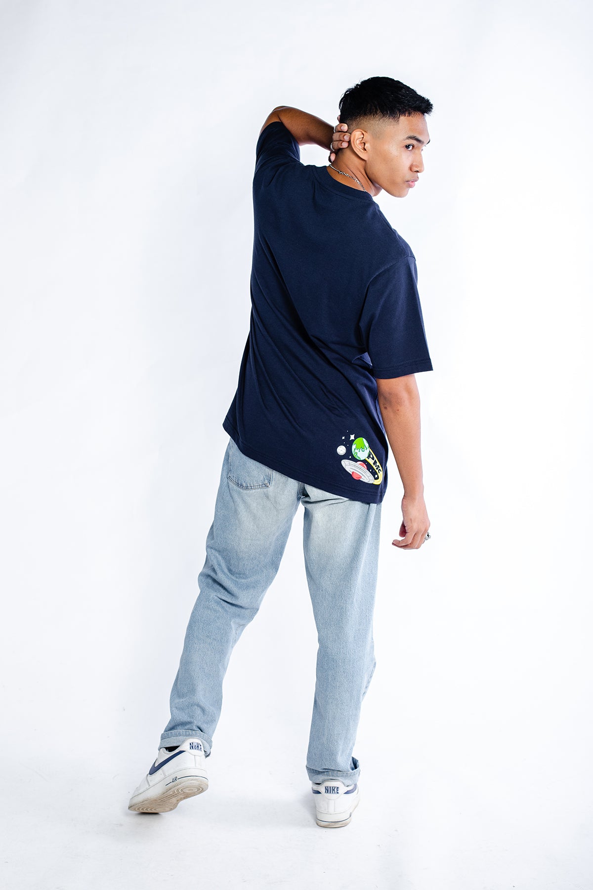 PMC x Looney Tunes Marvin The Martian Tee Navy Blue