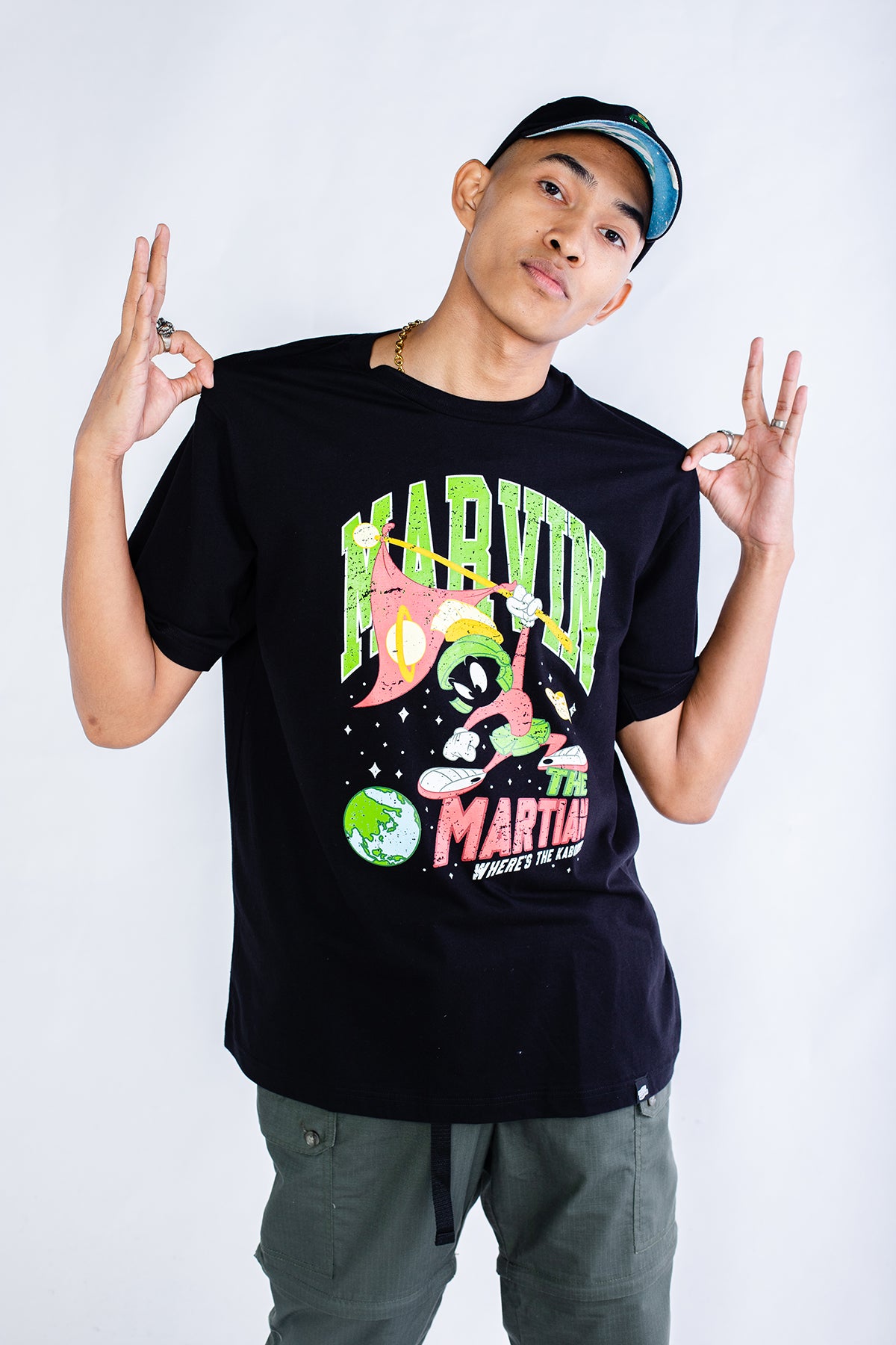 PMC x Looney Tunes Marvin The Martian Tee Black