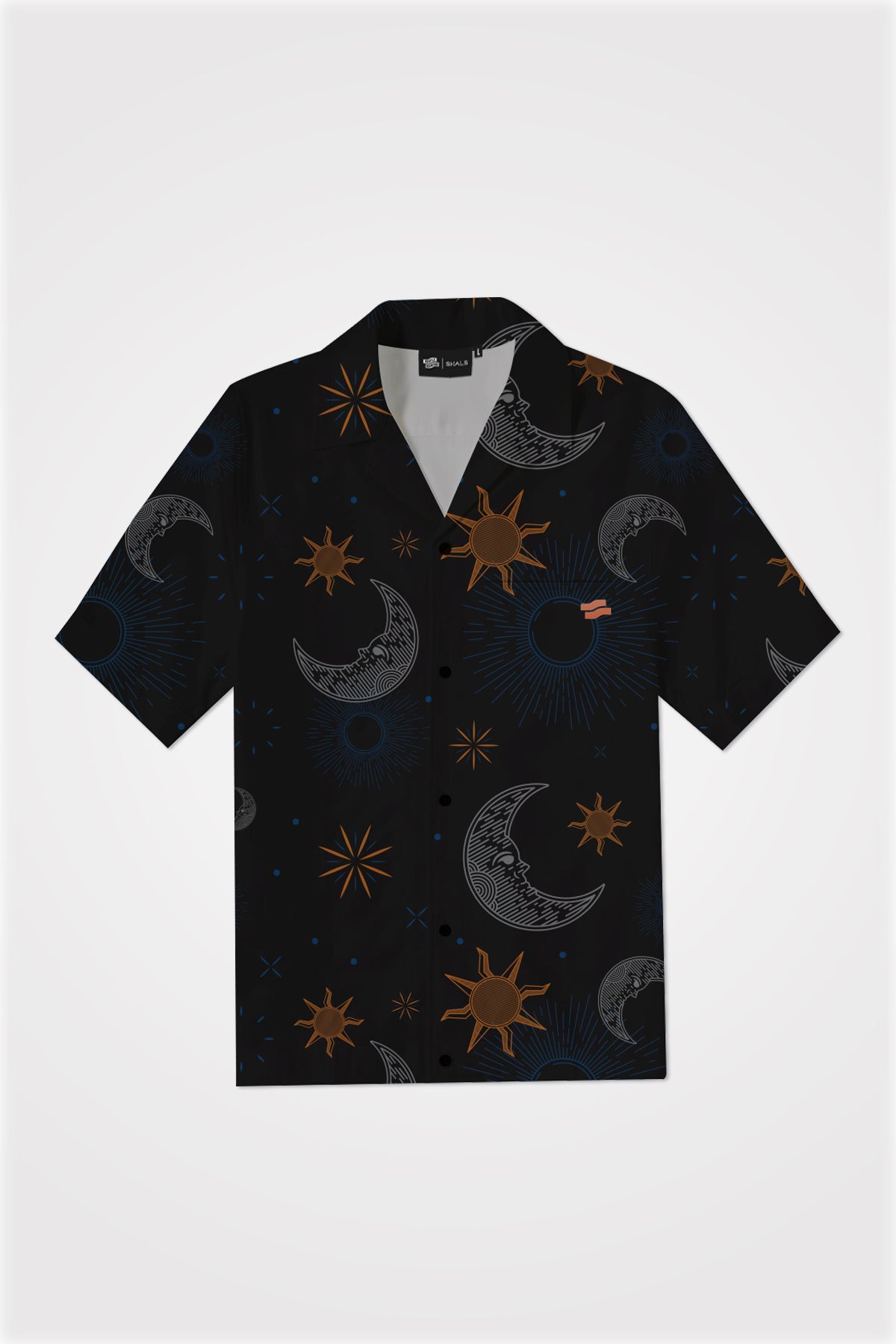 PMC x SHALS Blessings In The Skies Bowling Shirt Black