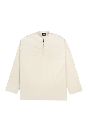 Oasis Half Zipped Shirt Sand
